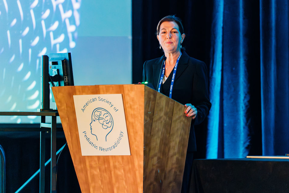 Tampa conference speaker at podium downtown Tampa