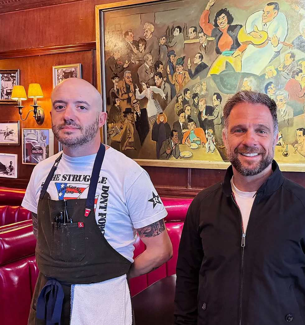 Chef Mike Gifaldi and owner Sam Fechheimer.