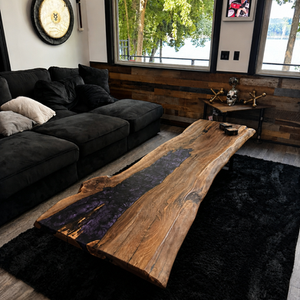 Live Edge Epoxy River Coffee Table | AgainstTheGrain | Noblesville, IN