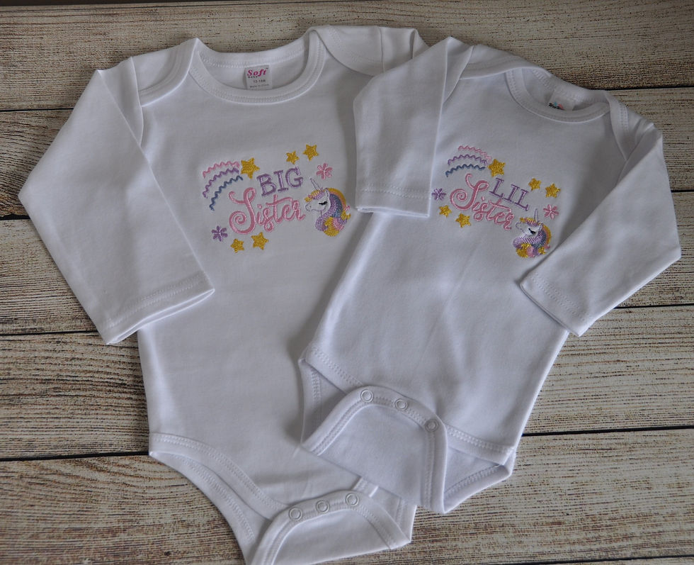 Big Sis, Little Sis Onesie Set