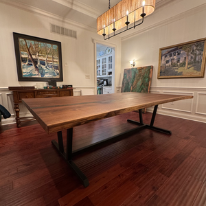 Live Edge Walnut Dining Table | AgainstTheGrain | Noblesville, IN