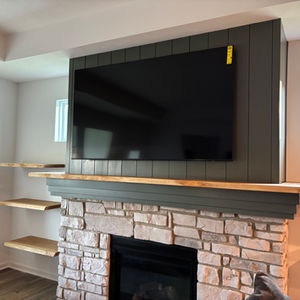 Live Edge Custom Shelving | Floating Shelves | AgainstTheGrain Woodworking | Carmel, IN