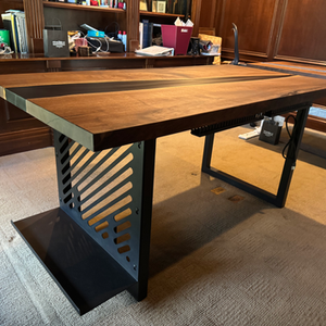 Live Edge Epoxy Desk | AgainstTheGrain
