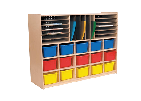 Storage Shelves | Customized Early Childhood Furniture | Michigan | VanPeete