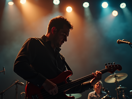 Captivating Photo Displays for Bass Players and Actors