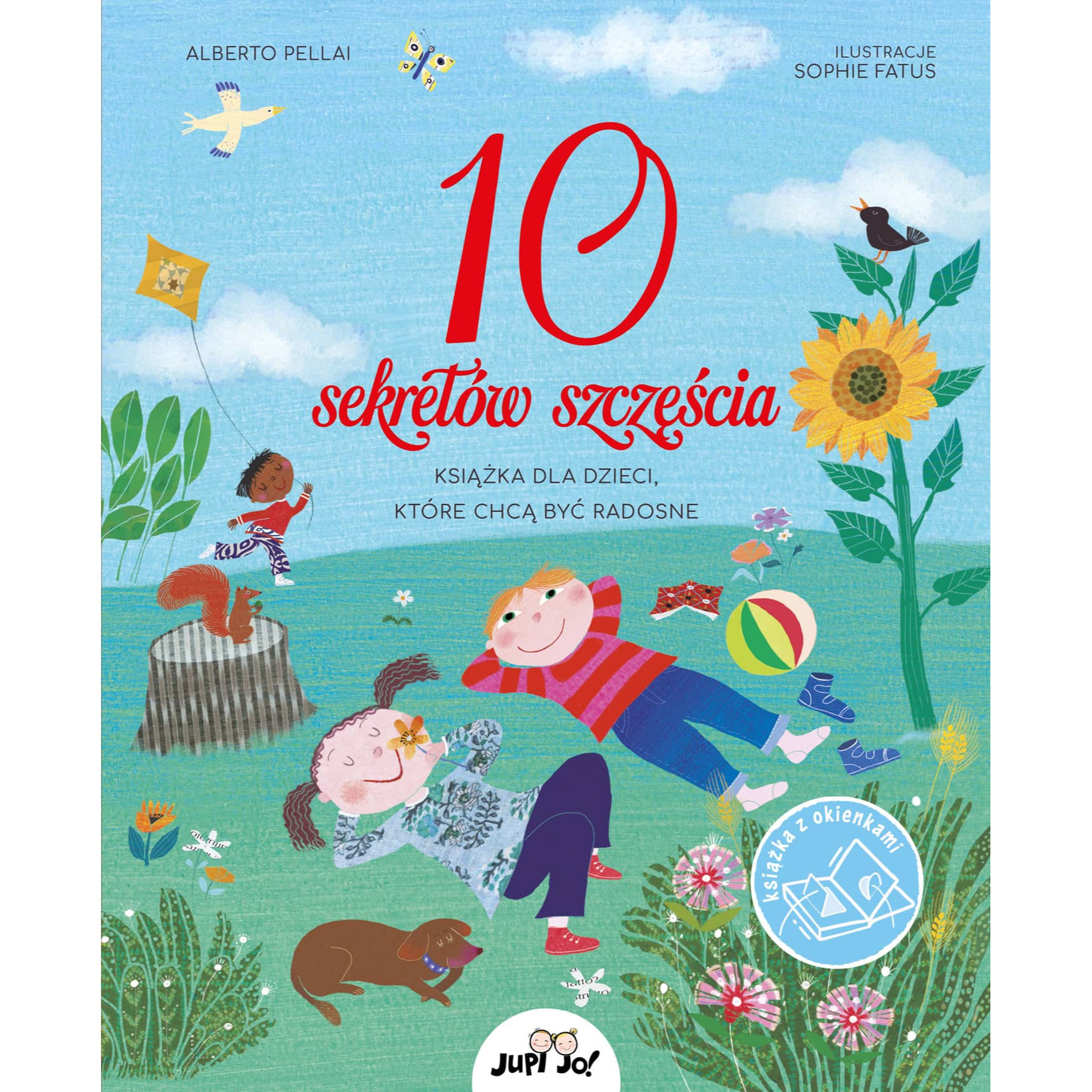 Children’s book 10 sekretów szczęścia Polish edition cover with illustrated characters and nature