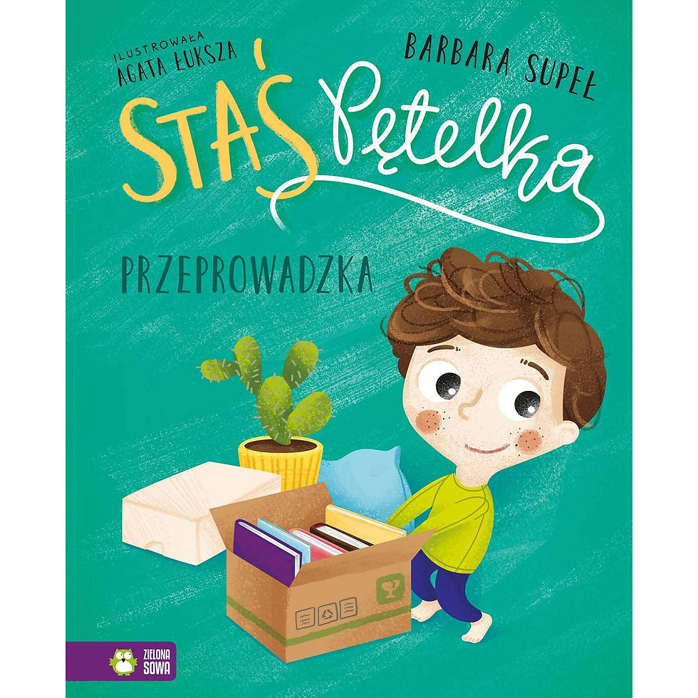 Staś Pętelka Moving Day Polish children’s book cover