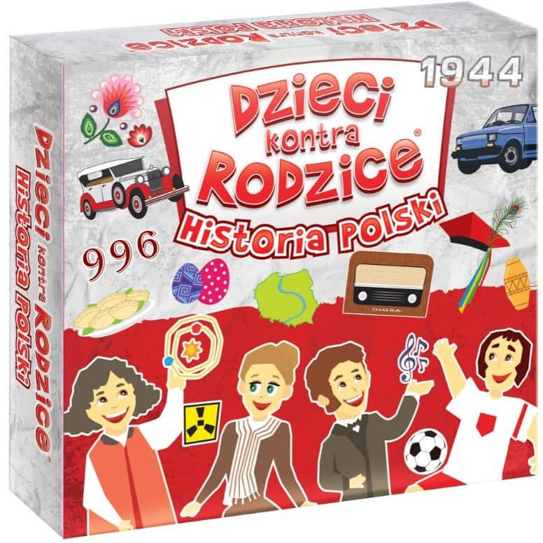 Dzieci kontra Rodzice Historia Polski Kids vs Parents Polish family trivia game box