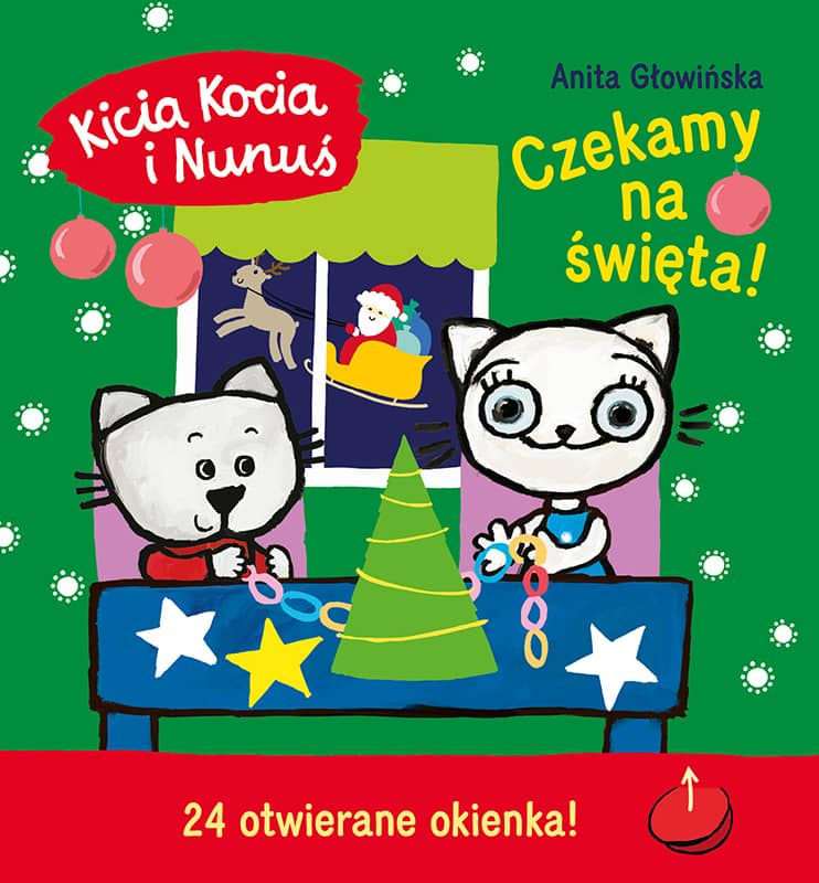 Thumbnail: Kicia Kocia i Nunuś: Polish kids advent calendar book cover