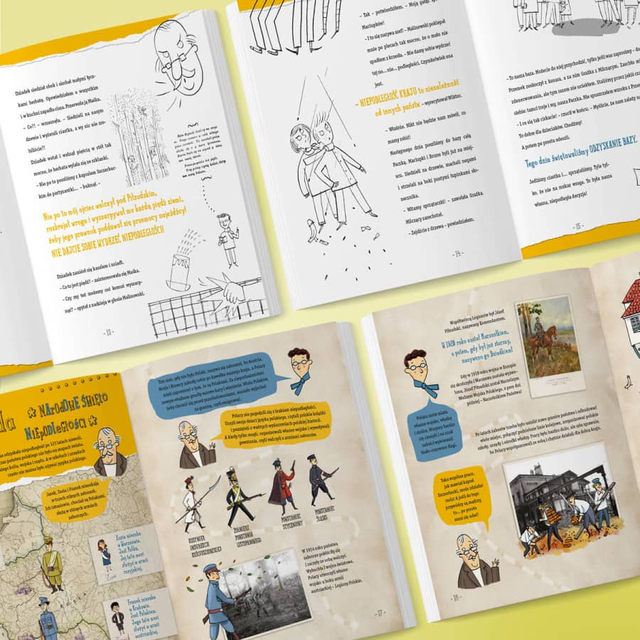 Inside pages of Polish children’s book about Poland’s national holidays