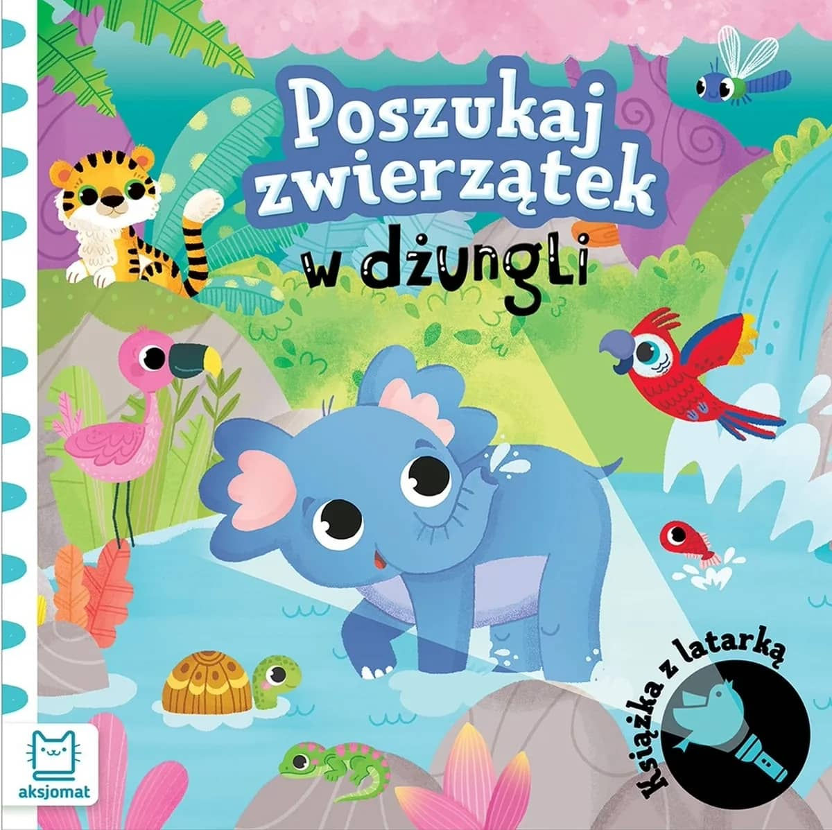 Poszukaj zwierzątek w dżungli - Książka z latarką
