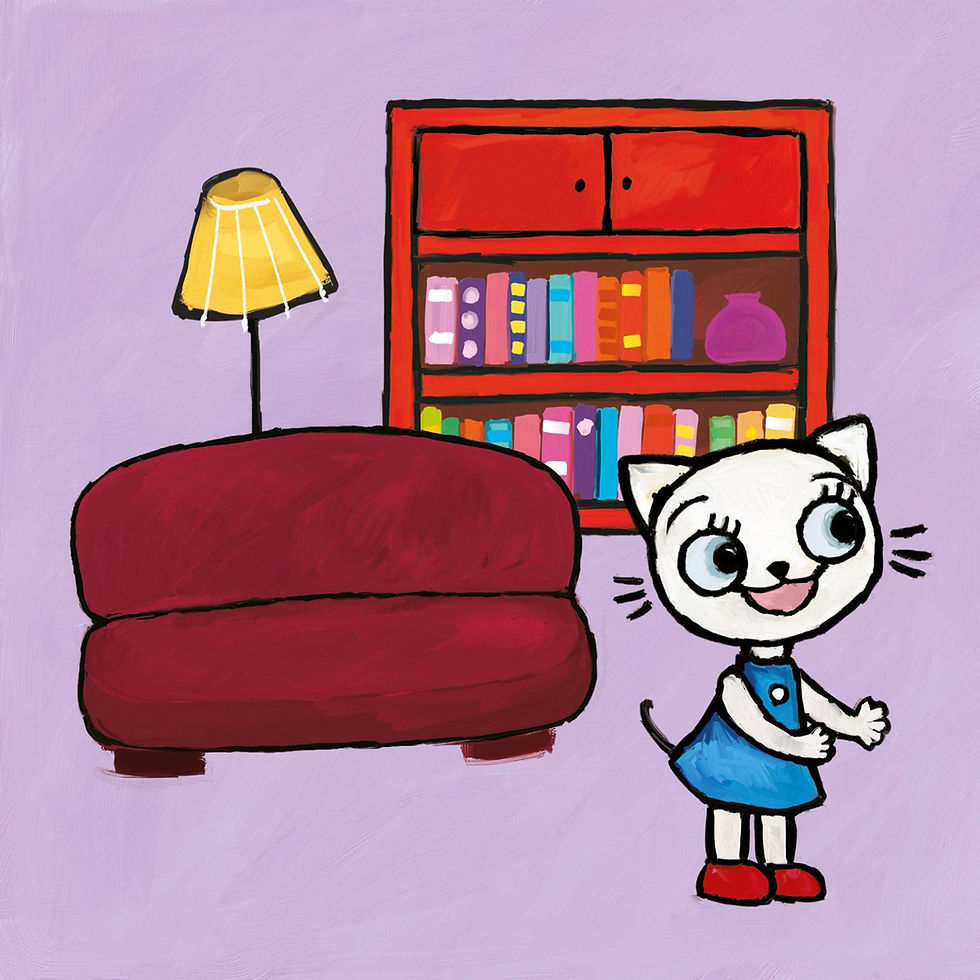 Thumbnail: Polish children book Kicia Kocia treasure hunt