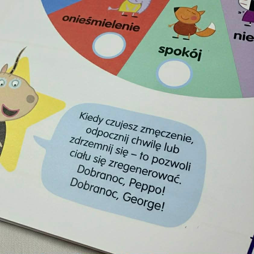 Thumbnail: Polish Peppa Pig book teaching emotions and feelings for children