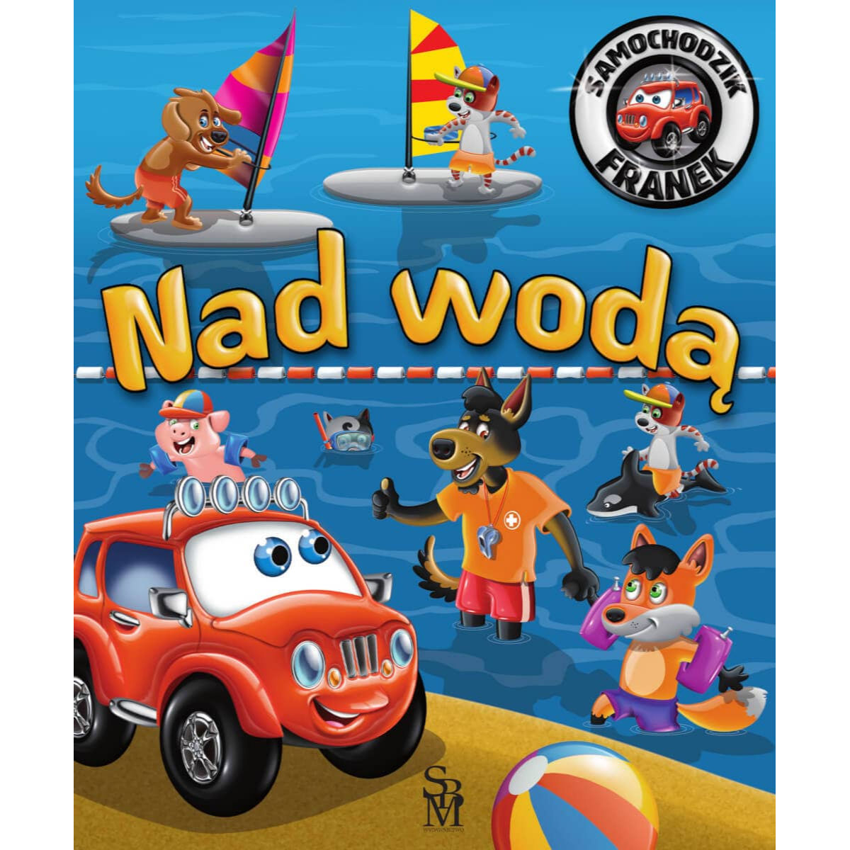 Samochodzik Franek nad woda Polish kids book USA