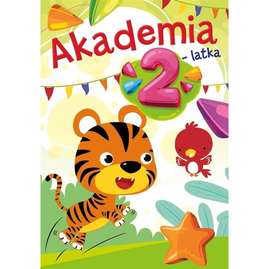 Polish toddler workbook Akademia 2-latka colorful cover