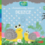 Akademia Mądrego Dziecka Deszcz interactive Polish board book cover