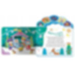 Inside pages of Kolędy dla dzieci sound book – Polish carols for kids