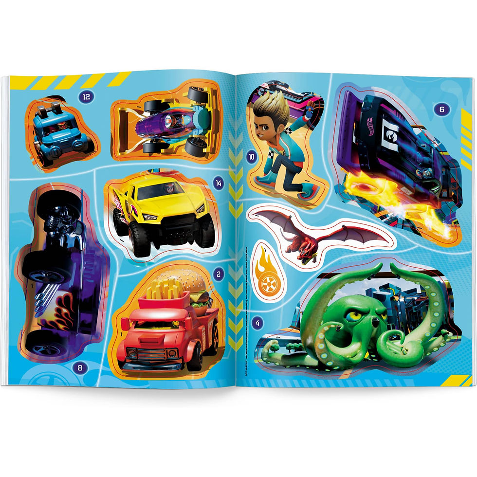 Thumbnail: Hot Wheels Activity Book – Baw się i naklejaj