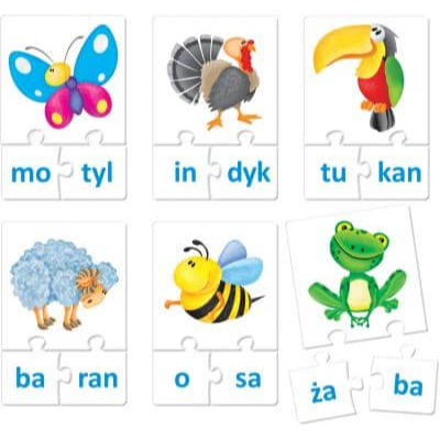 Układam i czytam Polish reading puzzle game box