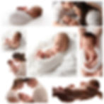 Sample images of a natural newborn photography photo session in East Sussex
