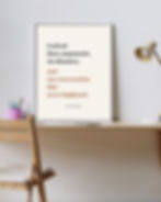 Minimalist printable wall art featuring the quote I solved three arguments six disasters and one conversation that never happ