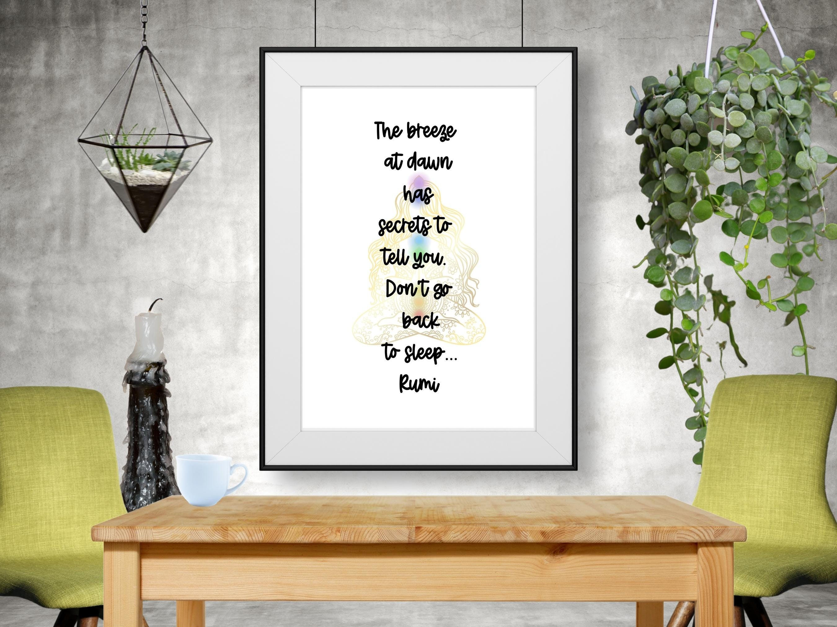 Rumi Quote Print: Inspirational Wall Art (Digital Download)