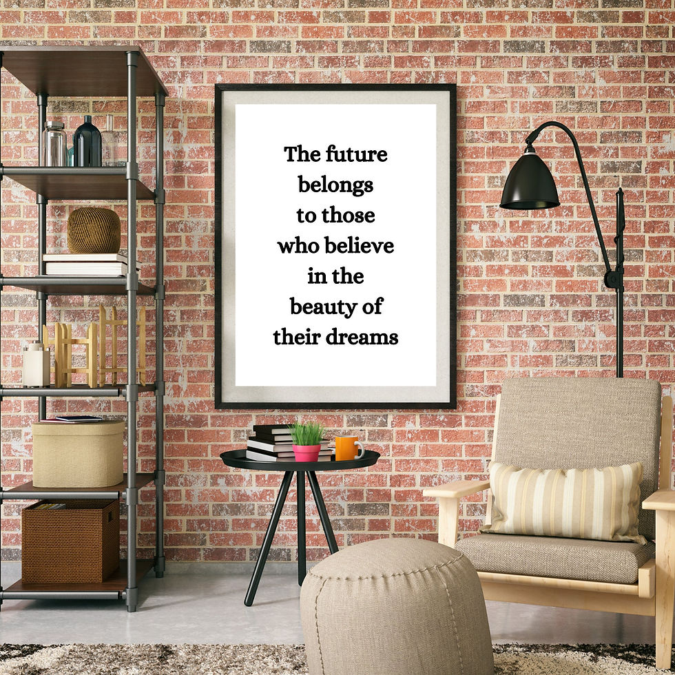 Thumbnail: The Future Belongs To Those Who Believe Wall Art Print (Digital Download)