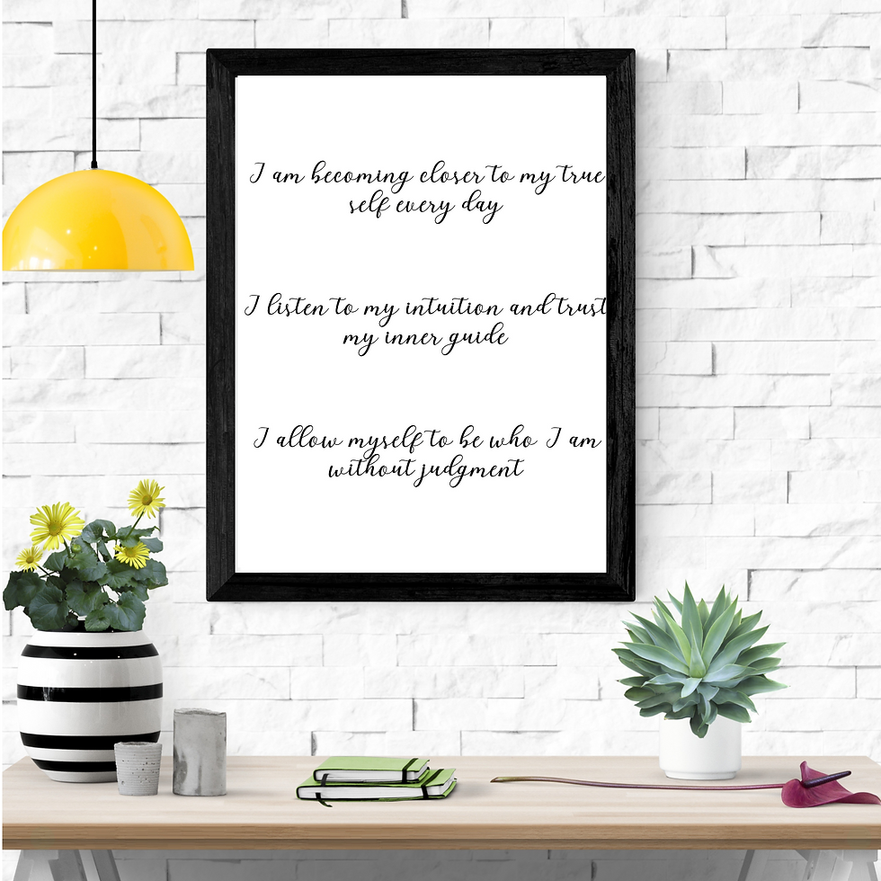 थंबनेल: Daily Affirmations Printable Download Wall Art by A'ho Namaste