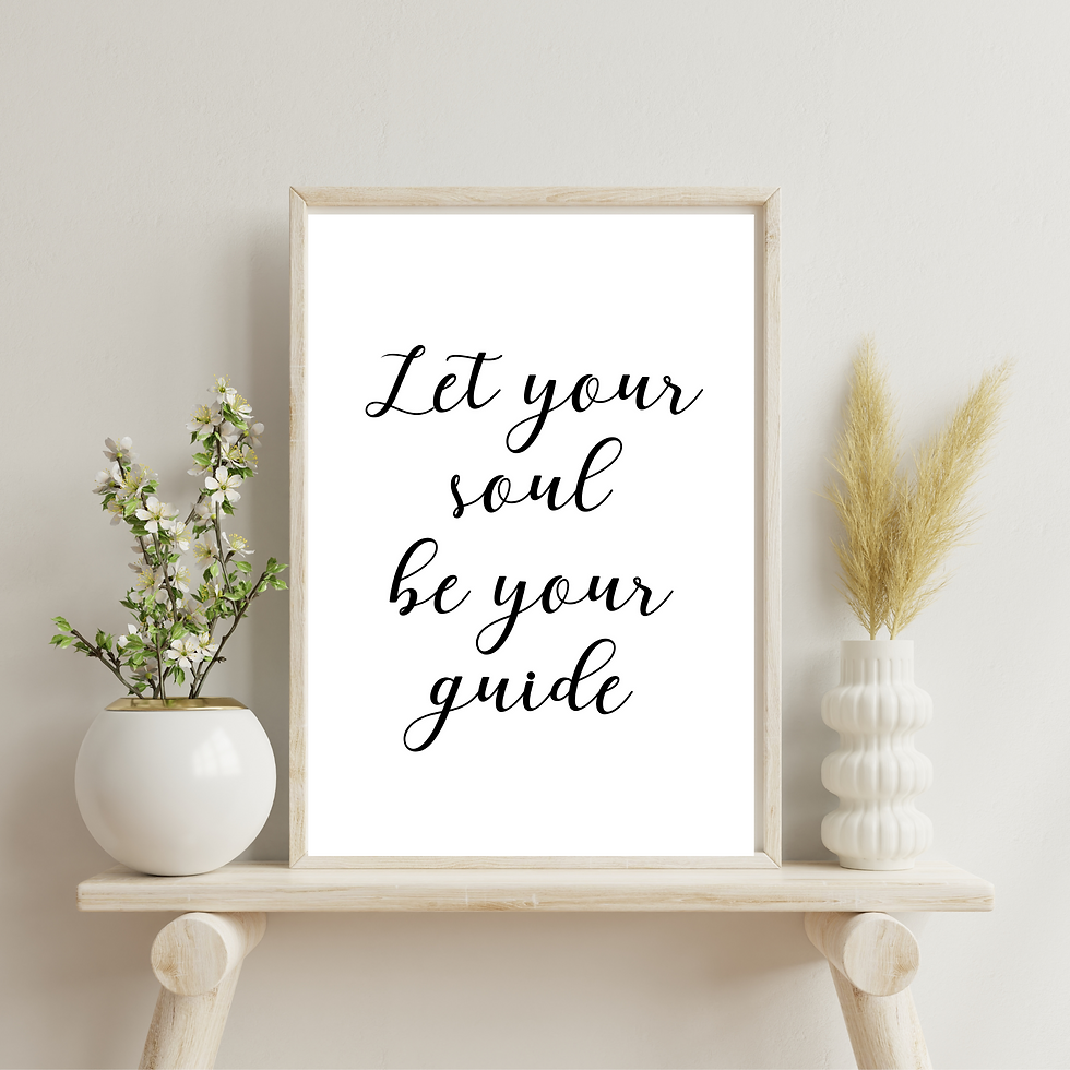 Thumbnail: Let Your Soul Be Your Guide Printable Download - Inspirational Quote Wall Art