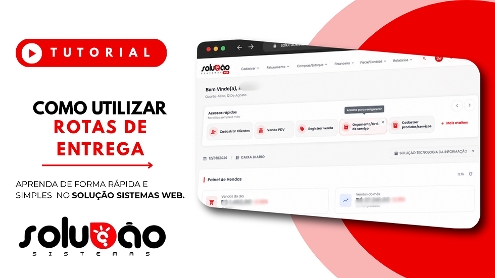 Como Usar a Tela Rotas de Entregas – Solução Web 🚚