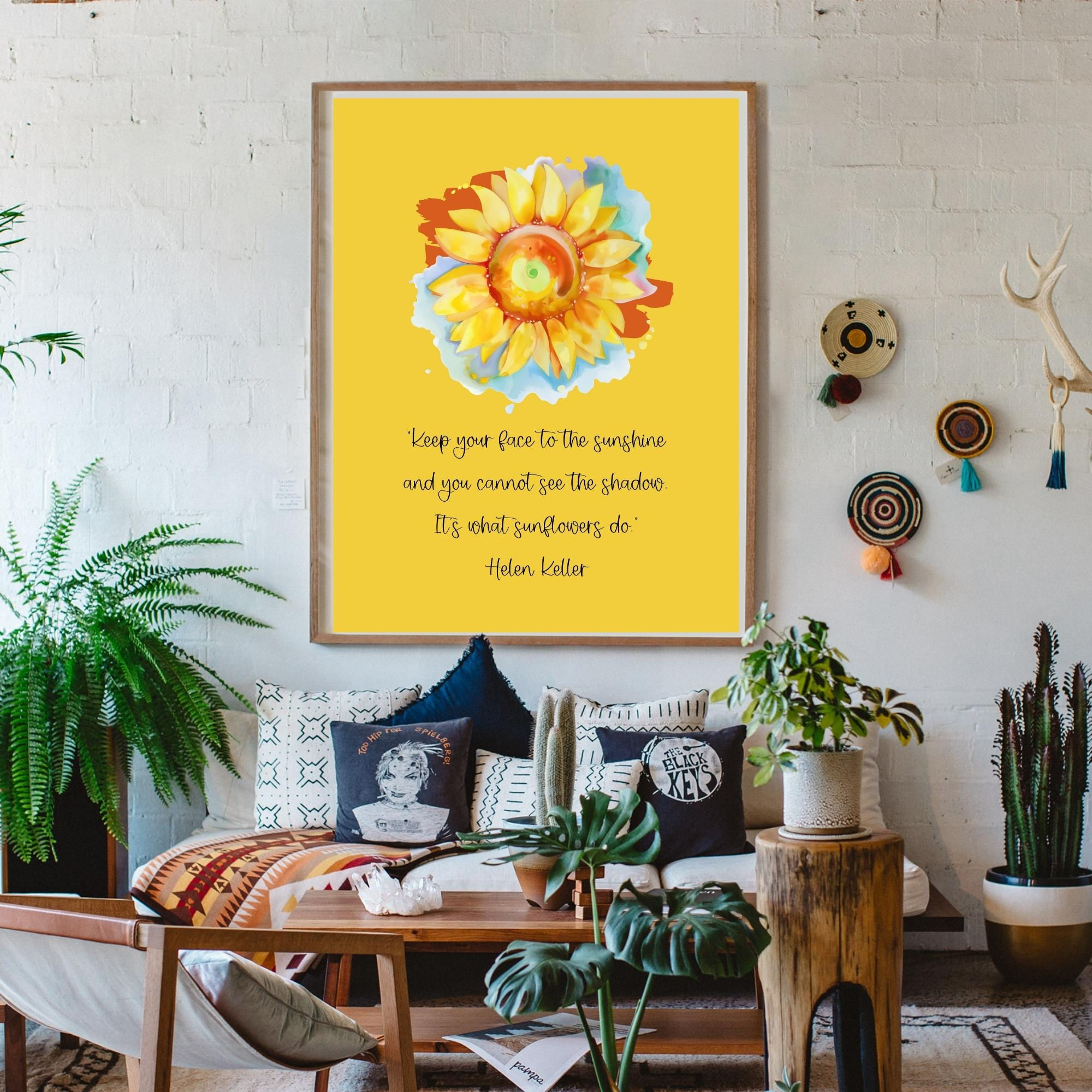 Sunflower Printable Download Wall Art