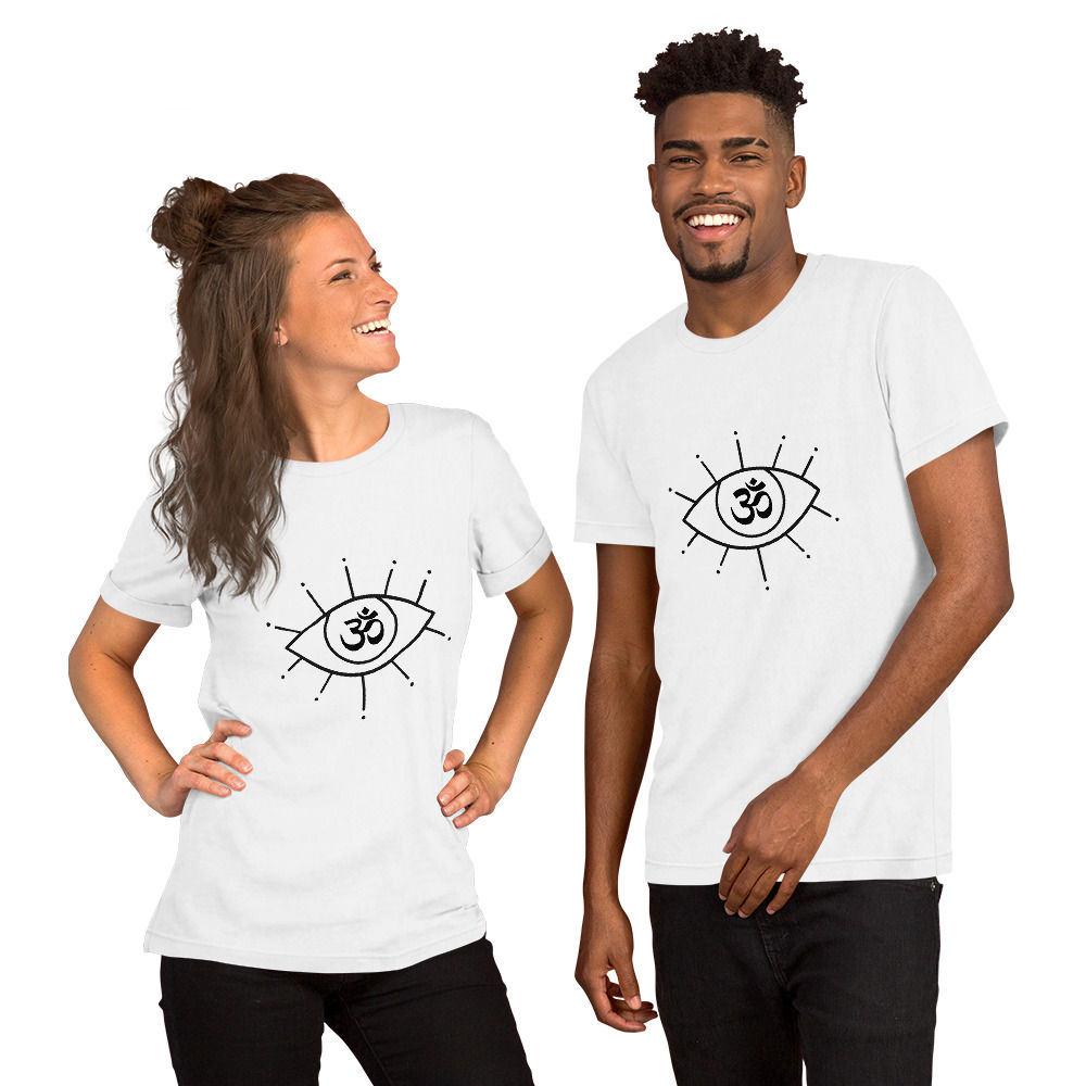 Third Eye Chakra Ajna Unisex White T-shirt 