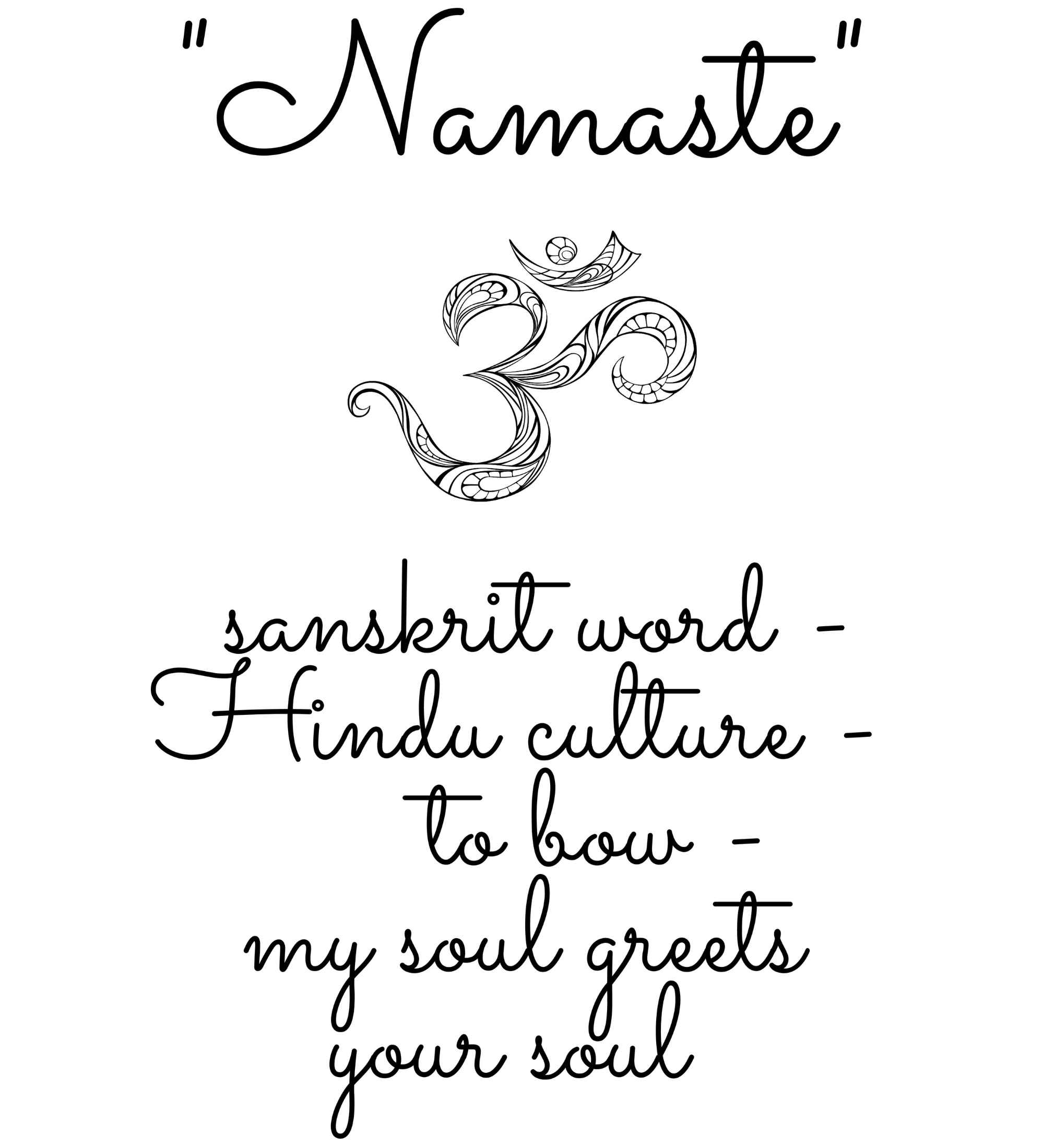 Namaste ~ Printable Download Wall Art