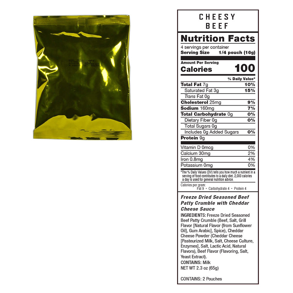 Thumbnail: 60 Serving Freeze Dried Meat Bucket + 20 Servings of Rice