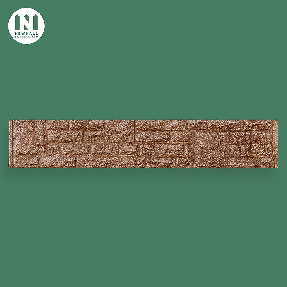 6' x 1' Rockface gravel board - Brown