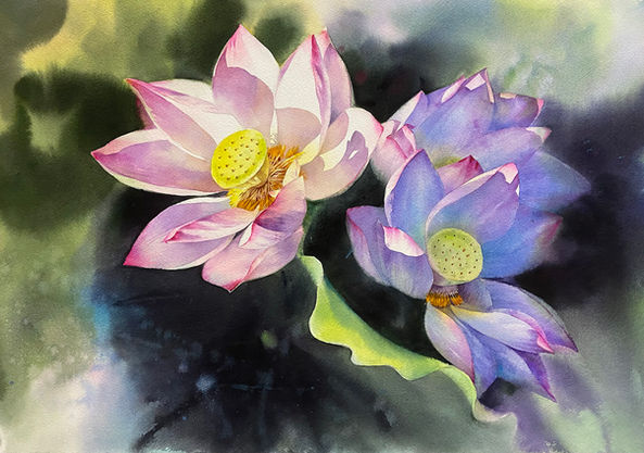 Dancing light | Watercolor