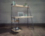 Baro two tier workstation with laptop