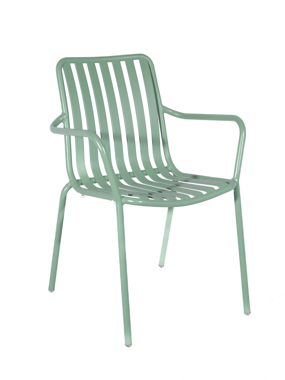 Breeze aluminium armchair in green colour main view