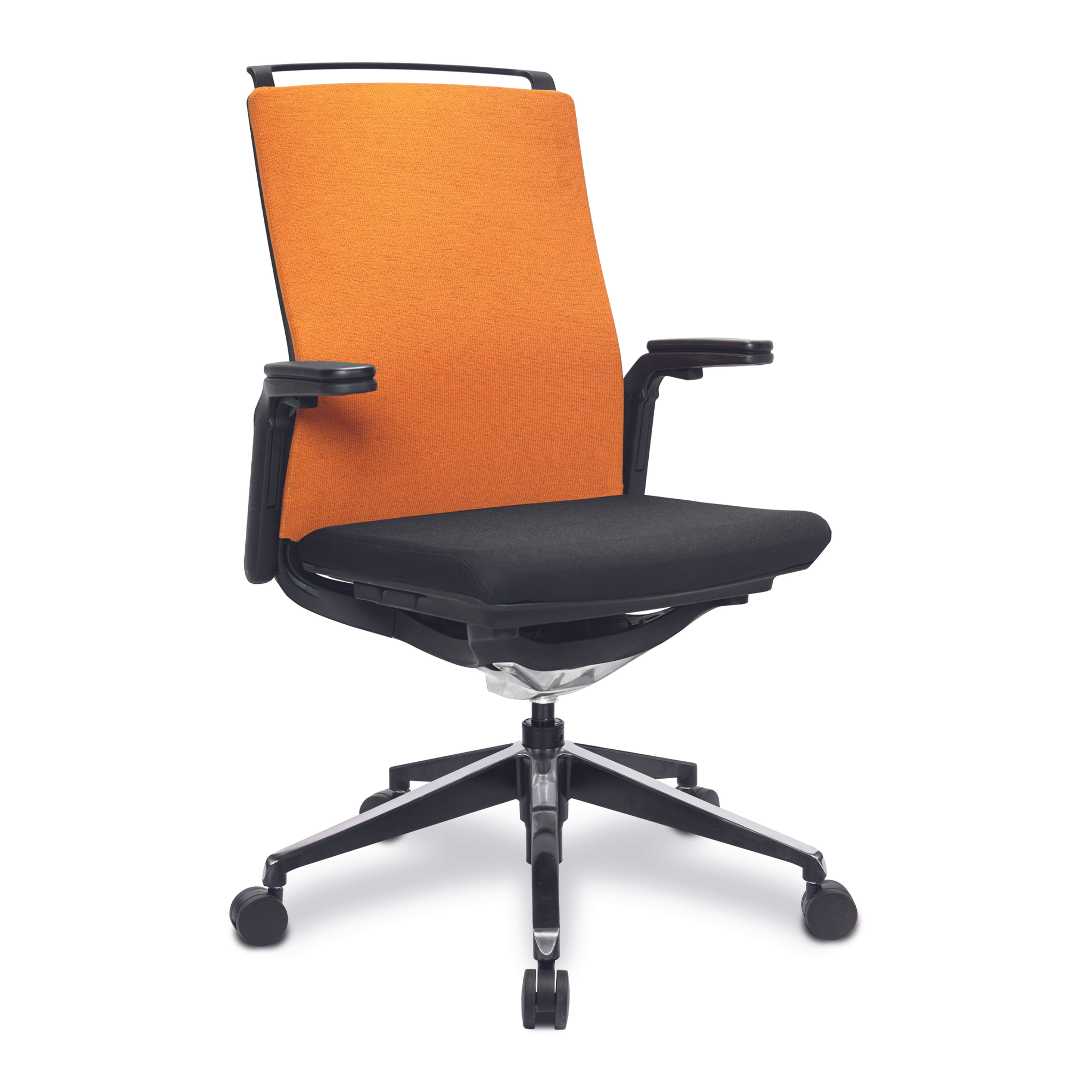 Lamas Executive Fabric Office Chair Orange Colour Main