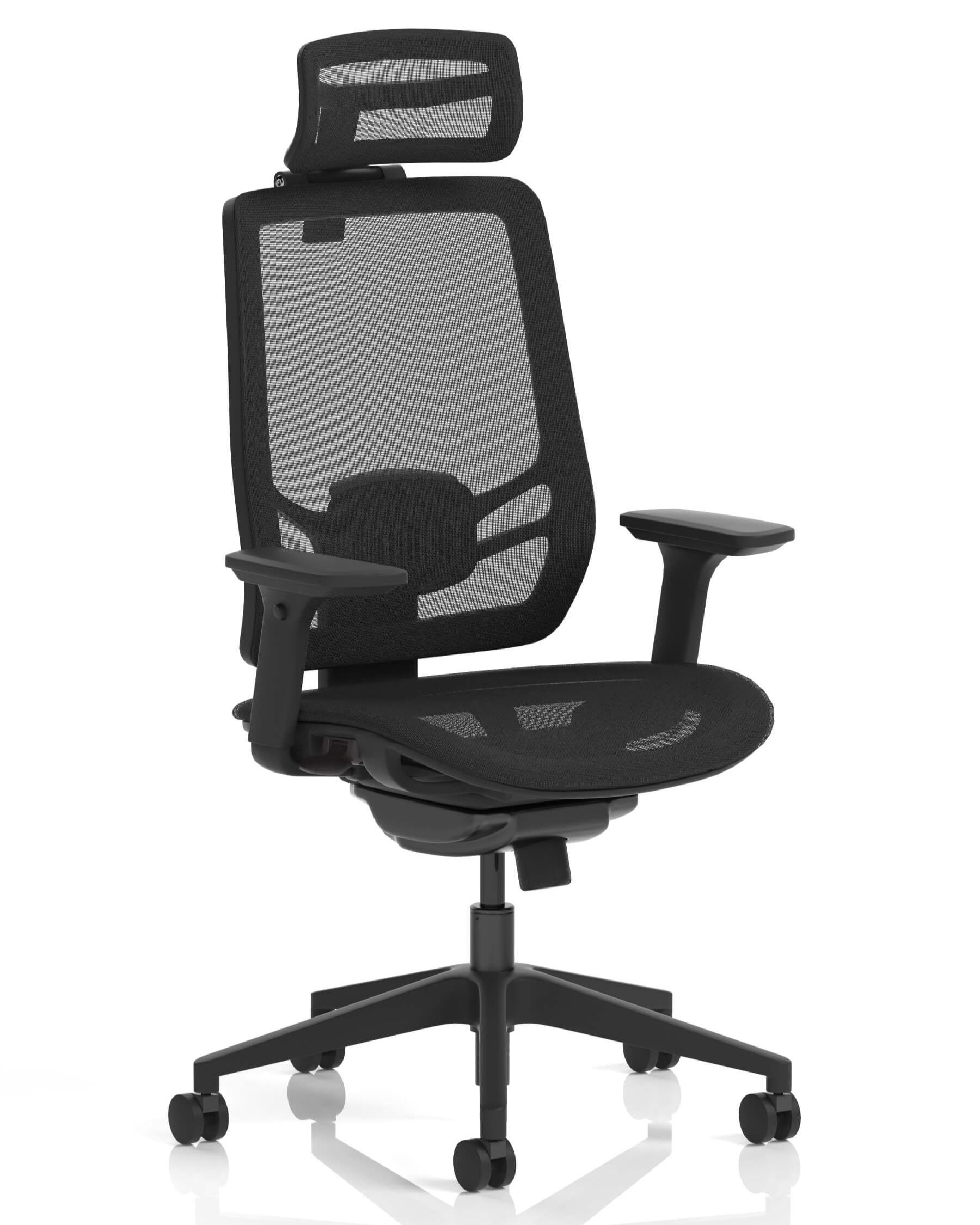vertex ergonomic posture chair with mesh back and mesh seat - main view