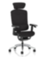 Axis Plus Ergonomic Posture Chair in black fabric main view