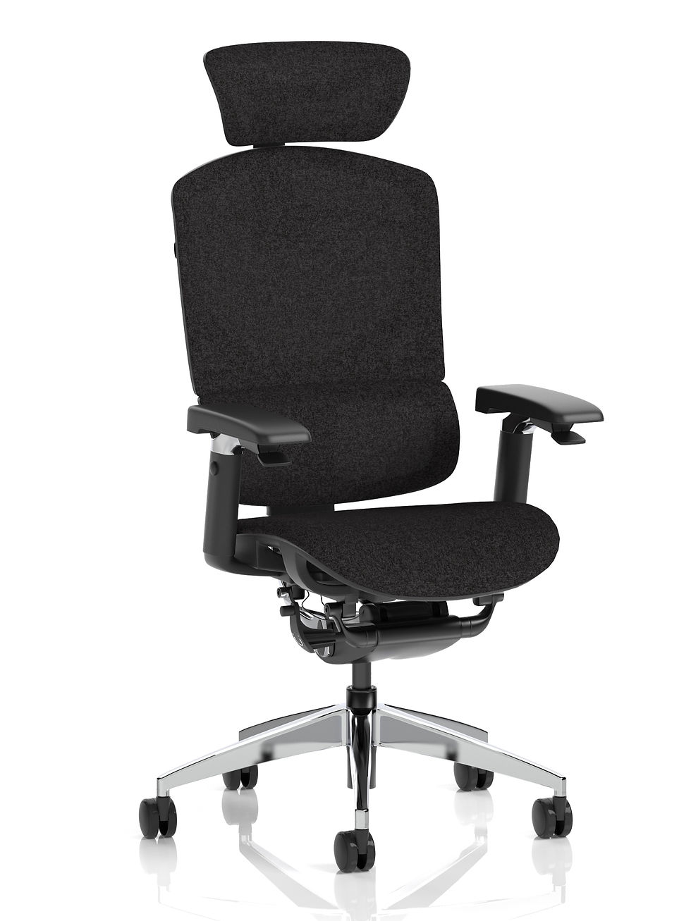 Axis Plus Ergonomic Posture Chair in black fabric main view