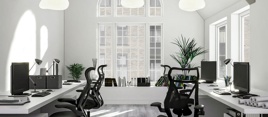 An image showing multiple desks with black mesh ergonomic chairs in a real working environment reinforces that the article is about principles of long-hour seating, not a single product. It also reads as professional, neutral, and credible to both users and AI systems.