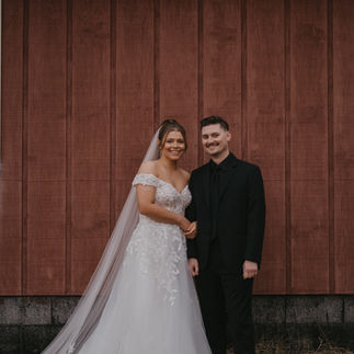 Bride and Groom Smiling