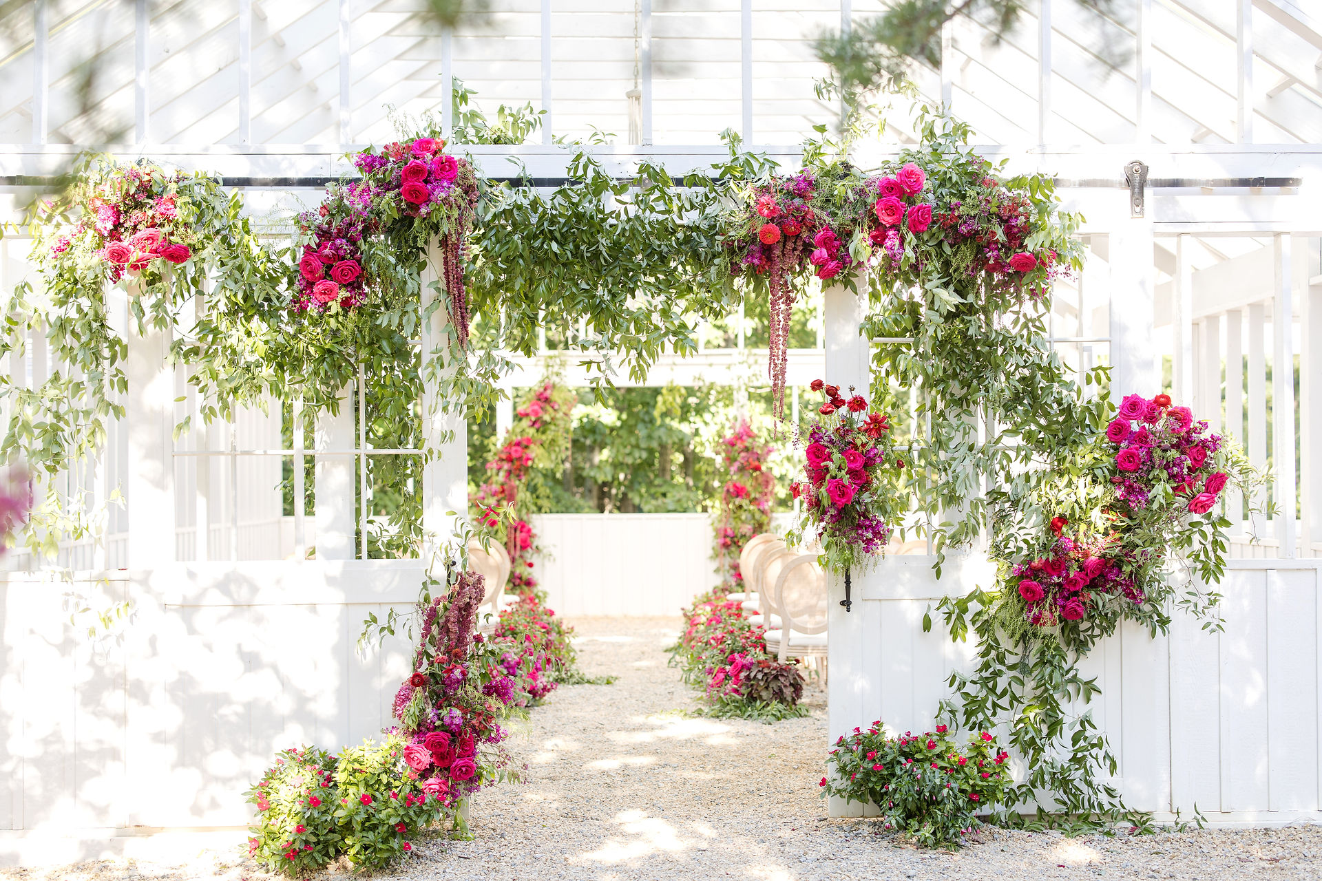 Luxury Garden Ceremony Entrance 