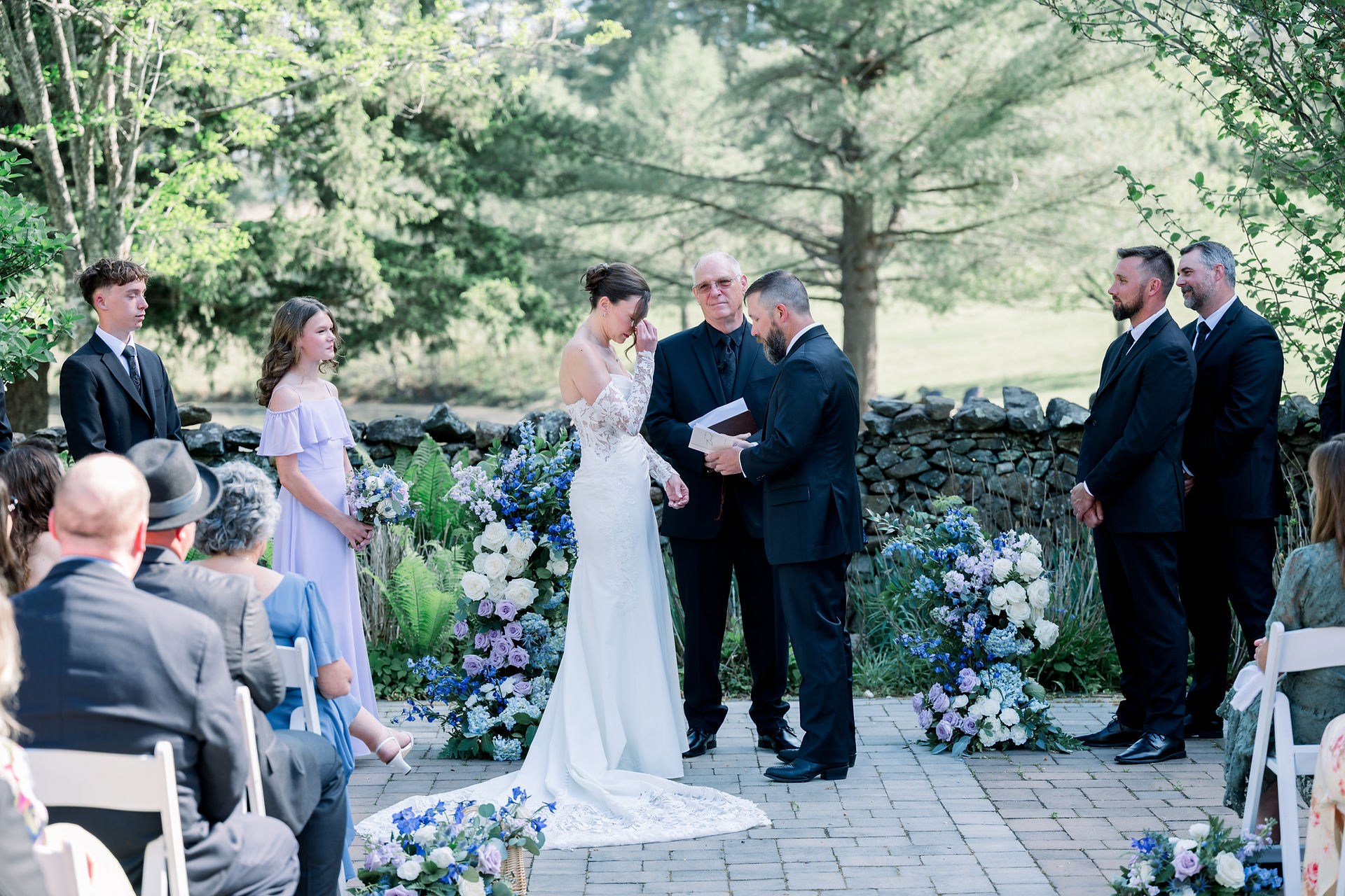 Bride and Groom Reading Vows 