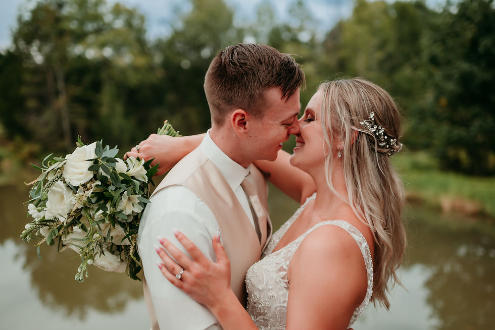 Morgan and Matthew's Lakeside Wedding at Persimmon Creek Barn