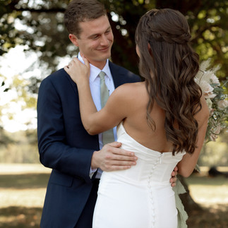 Bride and Groom Holding Each Other