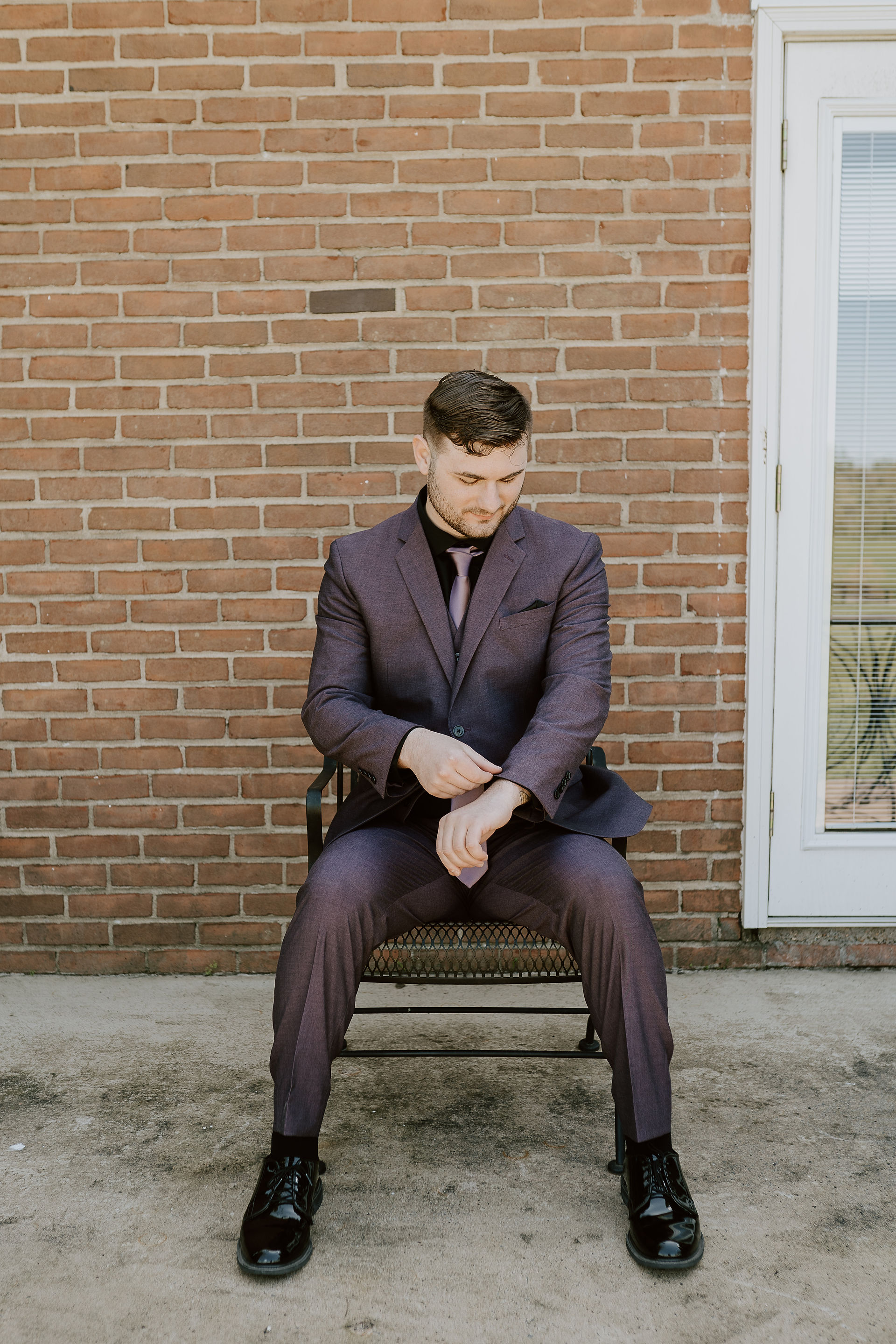 Groom Sitting Portrait 