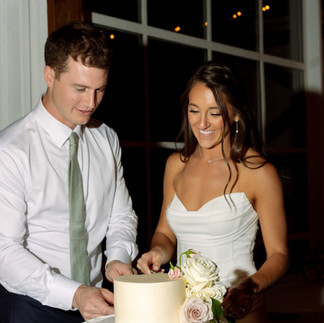 Bride and Groom Cake Cutting
